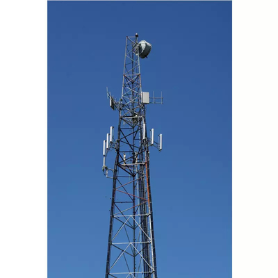 برج أنبوبي فولاذي مجلفن بالغمس الساخن 30 م 60 م جي إس إم اتصالات اتصالات