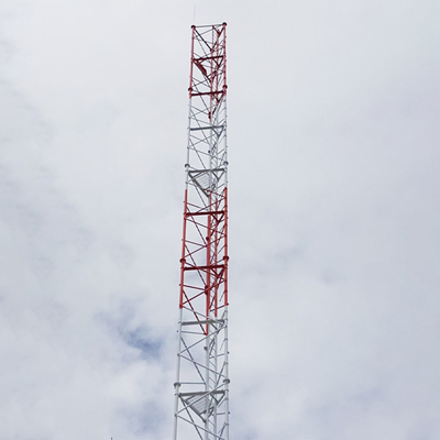 برج اتصالات ذاتي الدعم ذات 3 أرجل من الصلب الزاوي