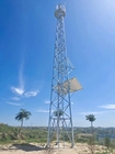 زاوية الهيكل الصلب برج الاتصالات المتنقلة 20 م - 100 م ميكروويف