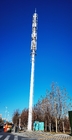 تركيب بسيط برج اتصالات أنبوب واحد مع دعم الهوائي