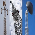 80m 4 أرجل زاوي الاتصالات السلكية واللاسلكية برج الصلب DIP الساخنة المجلفن