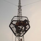 30 سنة من العمر Q235B 180KM / H Guyed Wire Tower