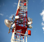 Q235 زاوية الصلب 3 أرجل برج شعرية للاتصالات السلكية واللاسلكية