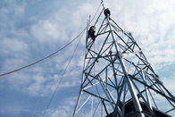 50m Vhf Radio Wifi Lattice Steel Tower لنقل الإشارات