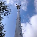 هيكل فولاذي مخصص 15 م برج اتصالات الميكروويف إشارة يونيكوم موبايل