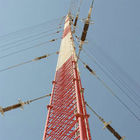 55 مترًا شبكيًا للاتصالات الكهربائية برج الصاري القابل للتخصيص من الصلب والسبائك الهيكلية الفولاذية