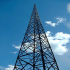 3 أرجل 60 متر راديو ميكروويف للاتصالات برج هوائي فولاذي عالي الدقة
