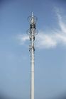 الاتصالات السلكية واللاسلكية 36 م برج أنبوبي الصلب 4 أقسام زلة مشتركة السطح المجلفن