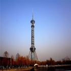 برج البث التلفزيوني المجلفن بالغمس الساخن 100 متر لمشروع الاتصالات السلكية واللاسلكية