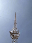 تراجع الساخنة المجلفن الصلب سلك برج الصاري هوائي الاتصالات 30m / s