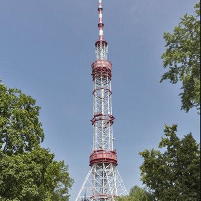 أنبوبي الصلب زاوية الصلب 80m برج الراديو والتلفزيون